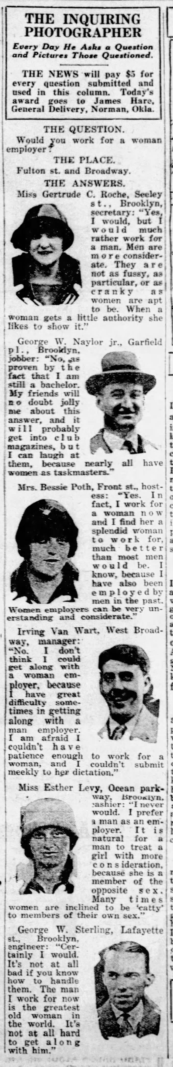 The Inquiring Photographers