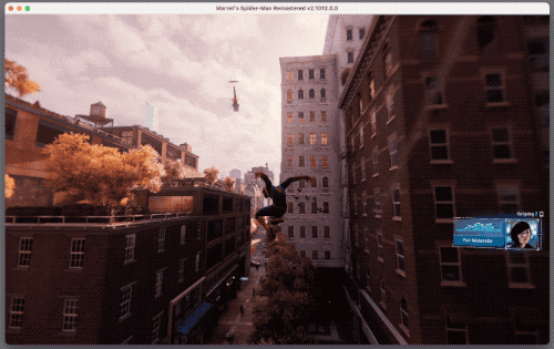 “Spider-Man Remastered” on my Mac