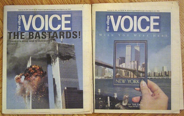 I still find this stuff hard to look at all these years later. I still have the New York Times from 9/12. I’m not sure why I got rid of these but kept that.