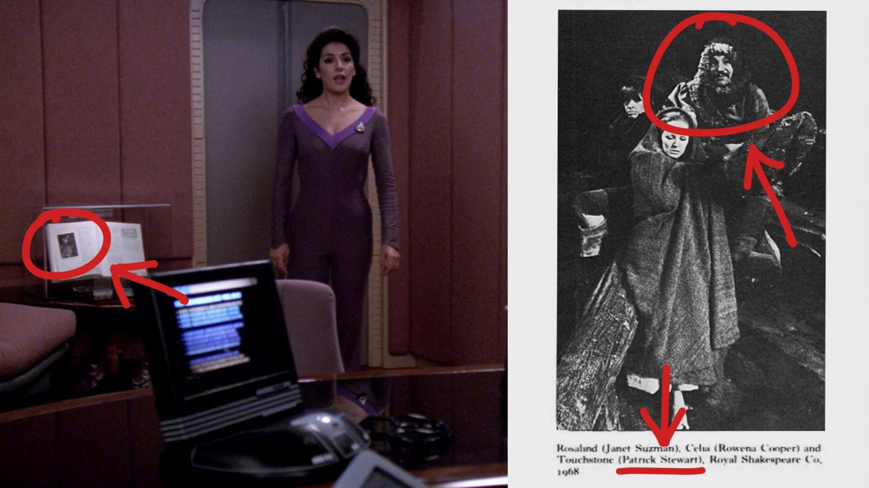 Proof that Patrick Stewart exists in the Star Trek universe