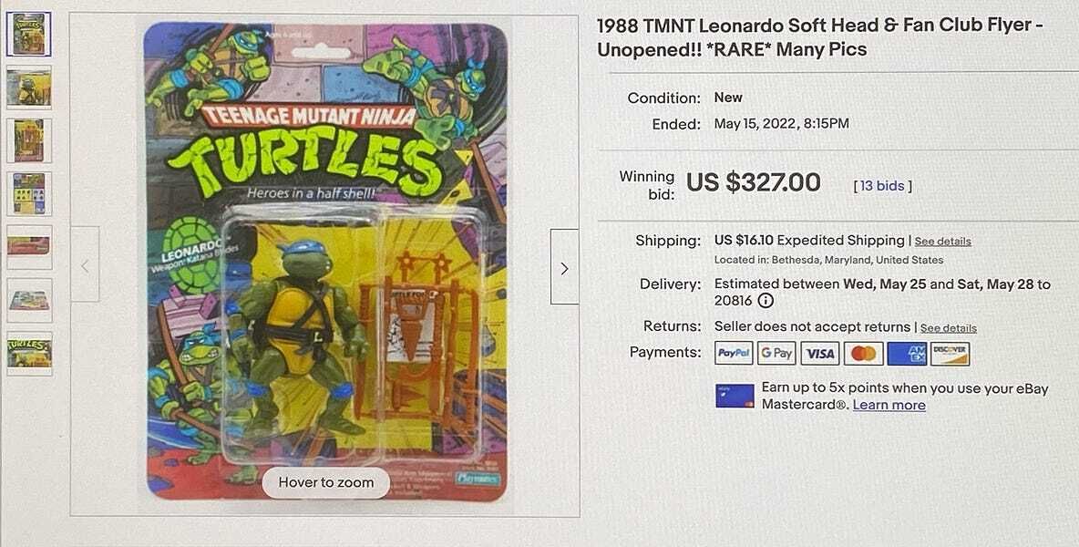 My Ninja Turtle Action Figure Windfall