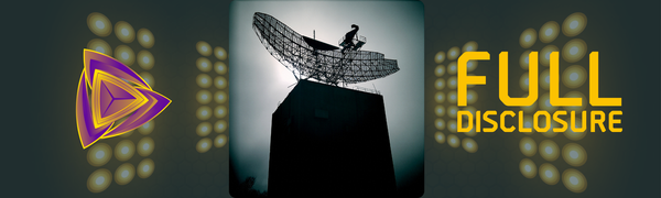 The Full Disclosure Banner with Radar Tower at Camp Hero