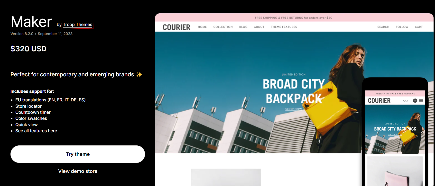 minimal shopify theme