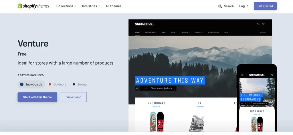 minimal shopify theme