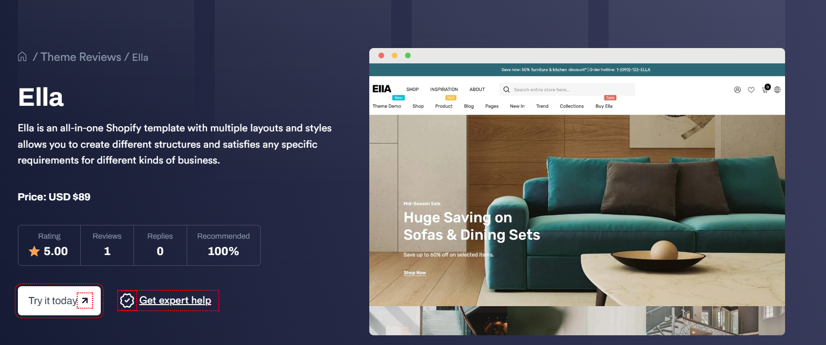 Ella Shopify Theme Review