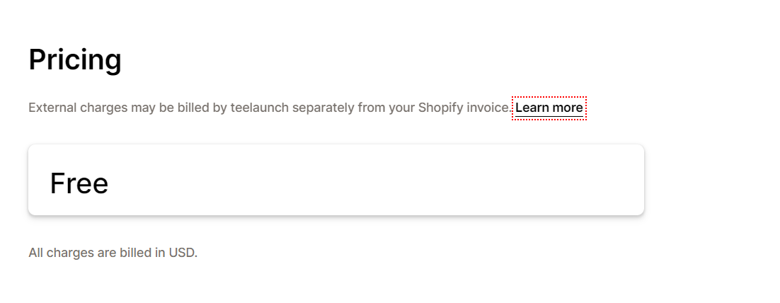 Teelaunch pricing