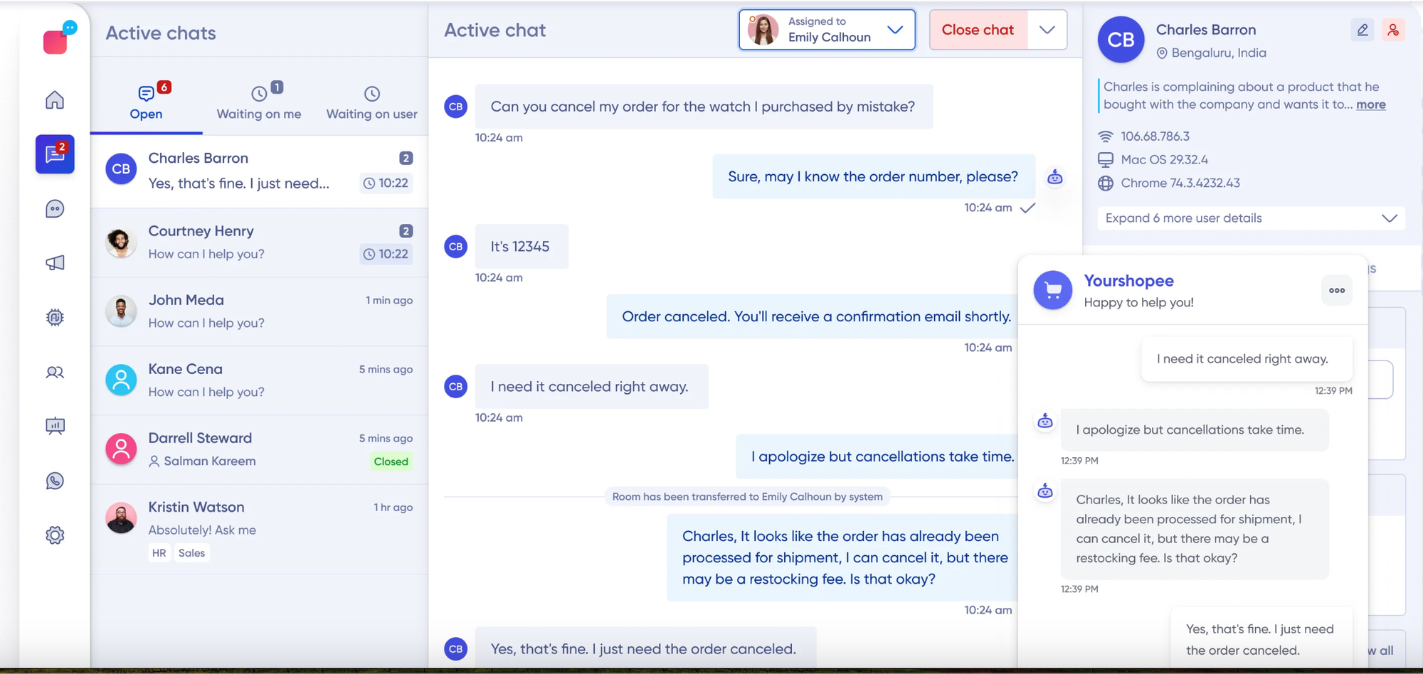 ecommerce chatbot