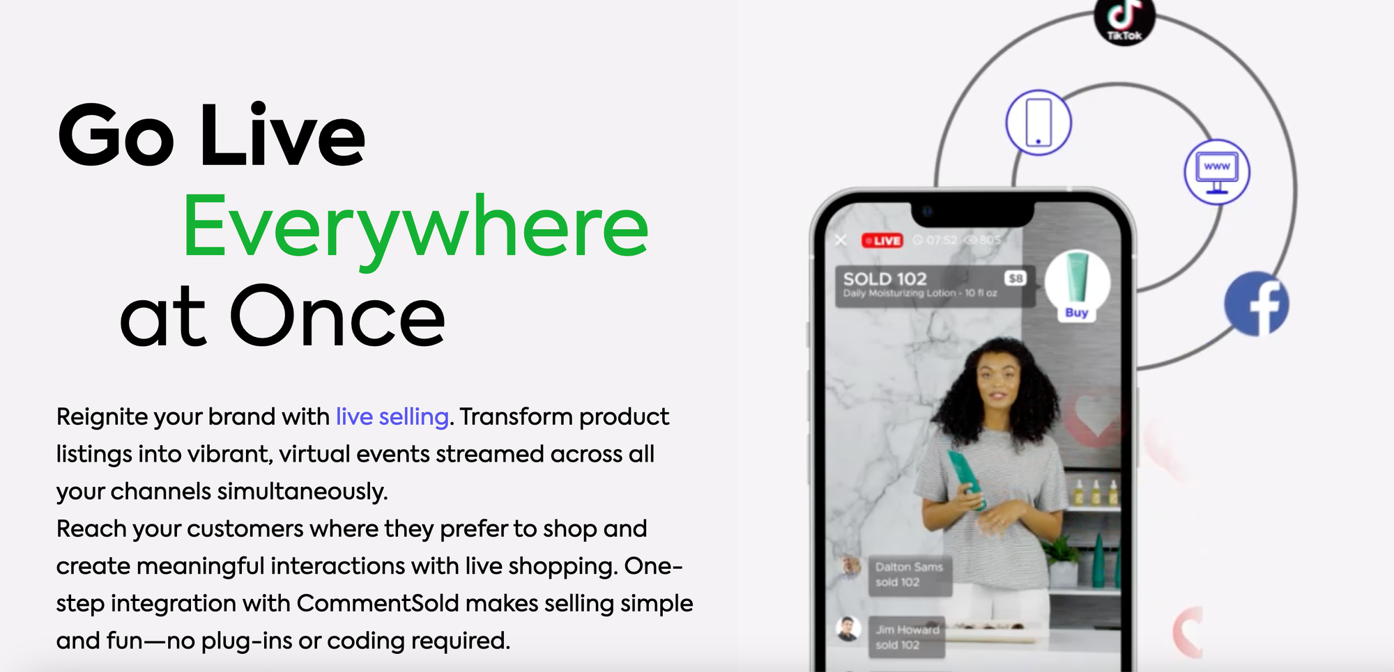 live selling platform