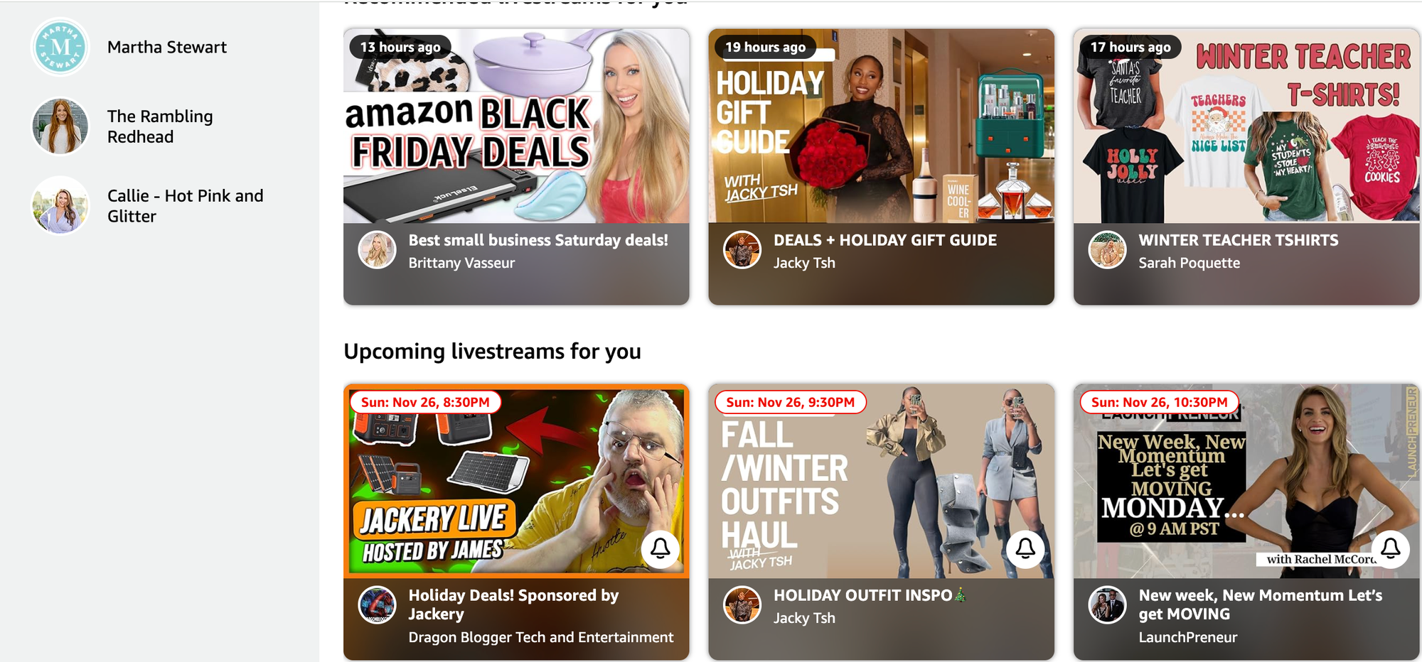 best live shopping platforms