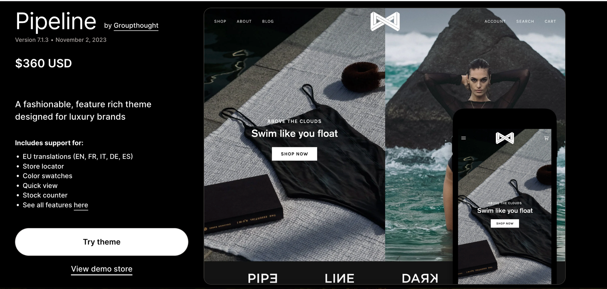 Pipeline Theme Styles