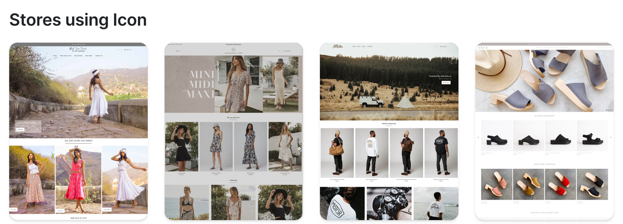 Shopify Icon Theme Examples