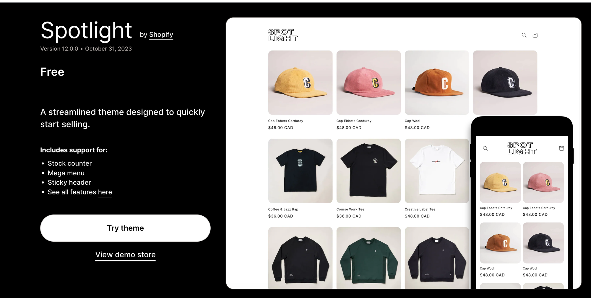 single product shopify theme