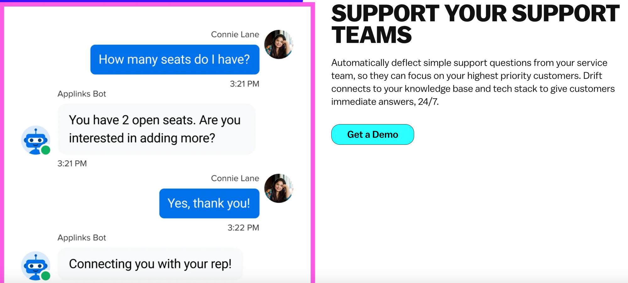 drift chatbot templates