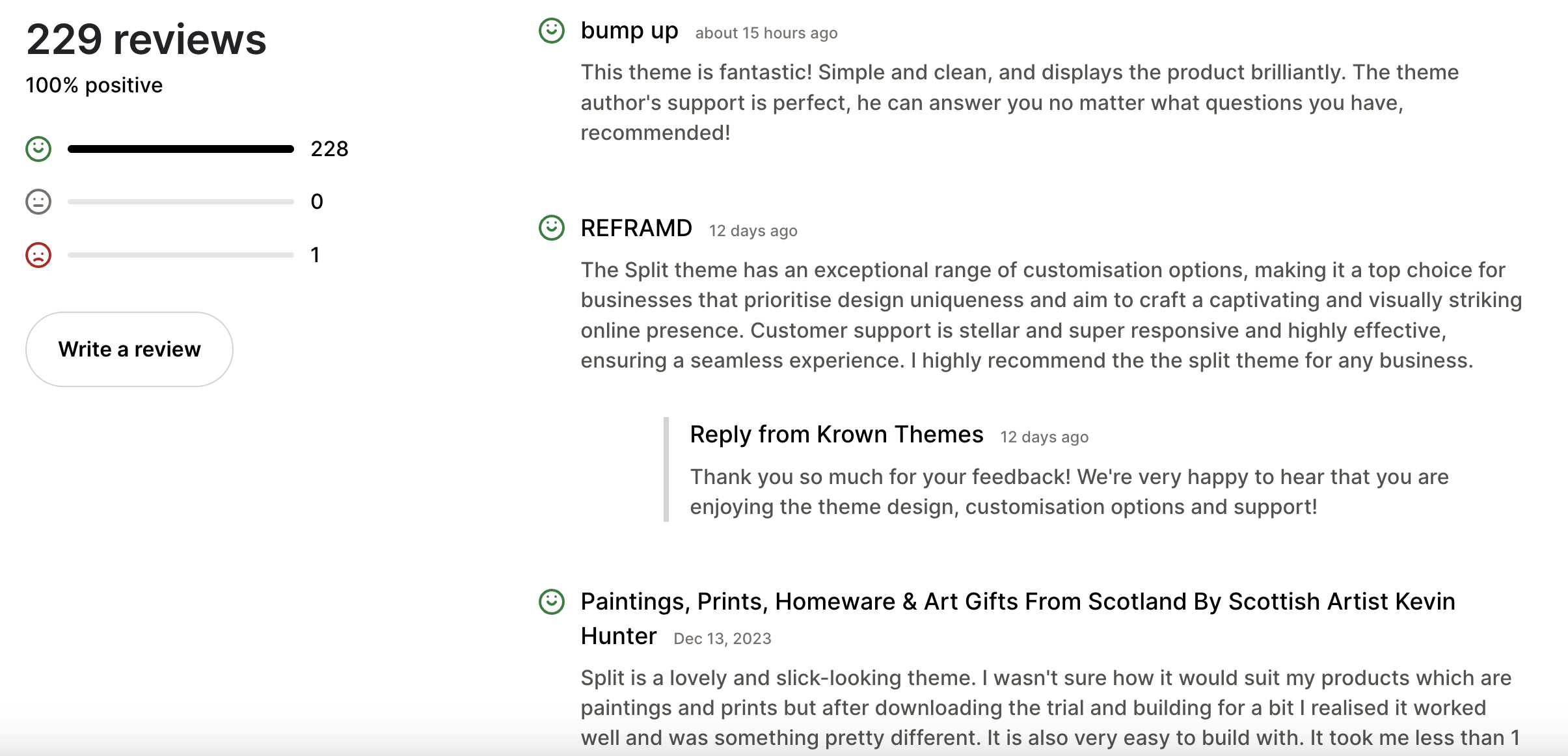 Split Theme Shopify Review