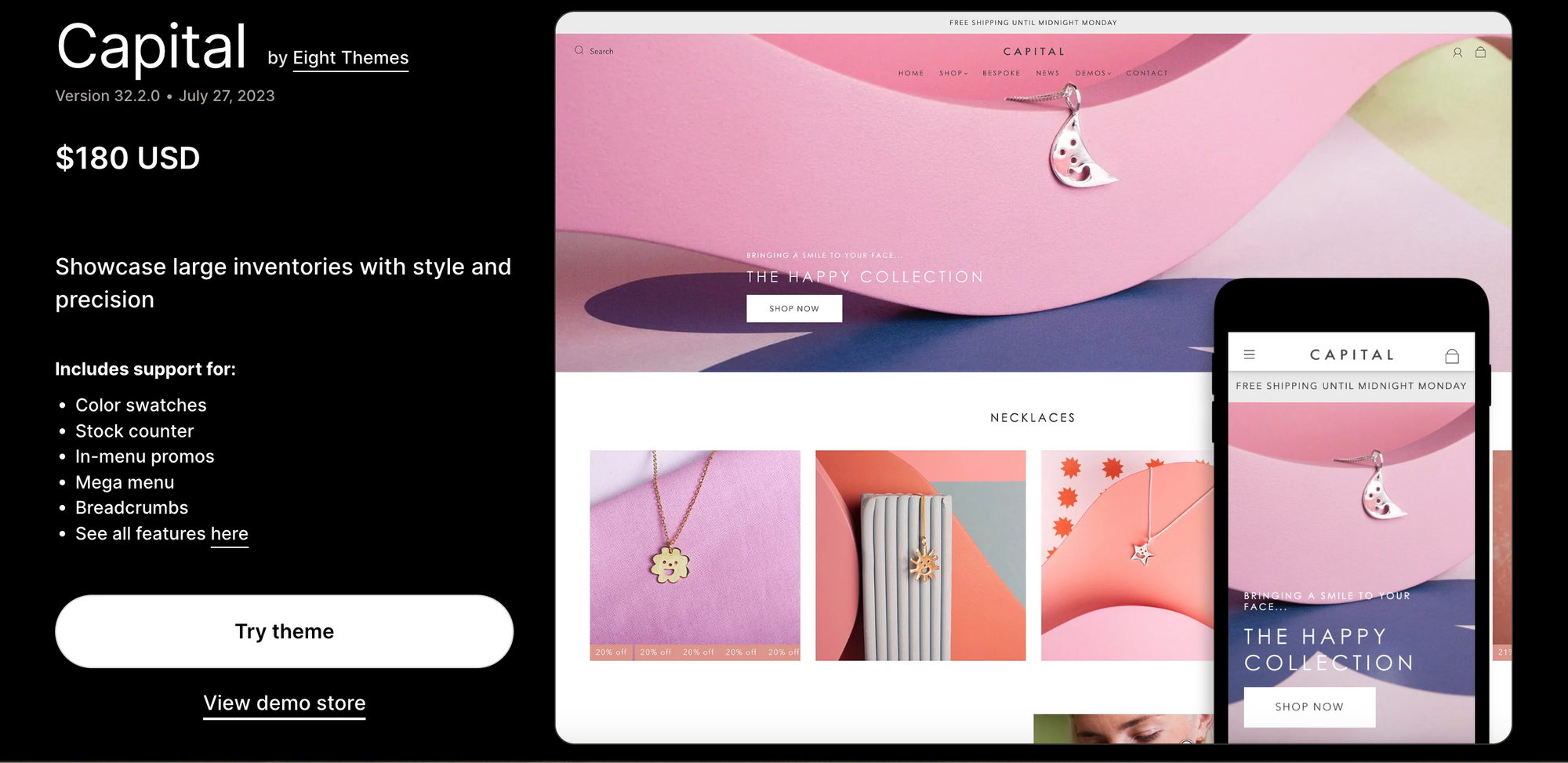 shopify capital theme