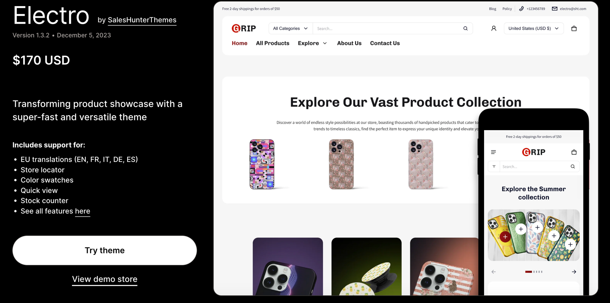 Electro Shopify Theme