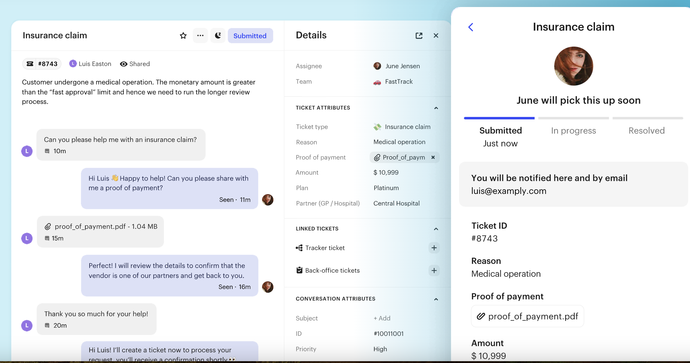 chat widget examples