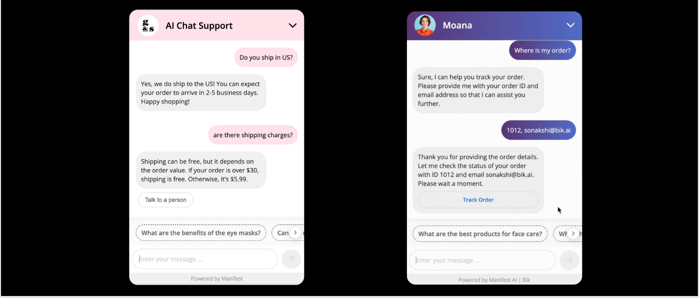 ecommerce chatbot scripts