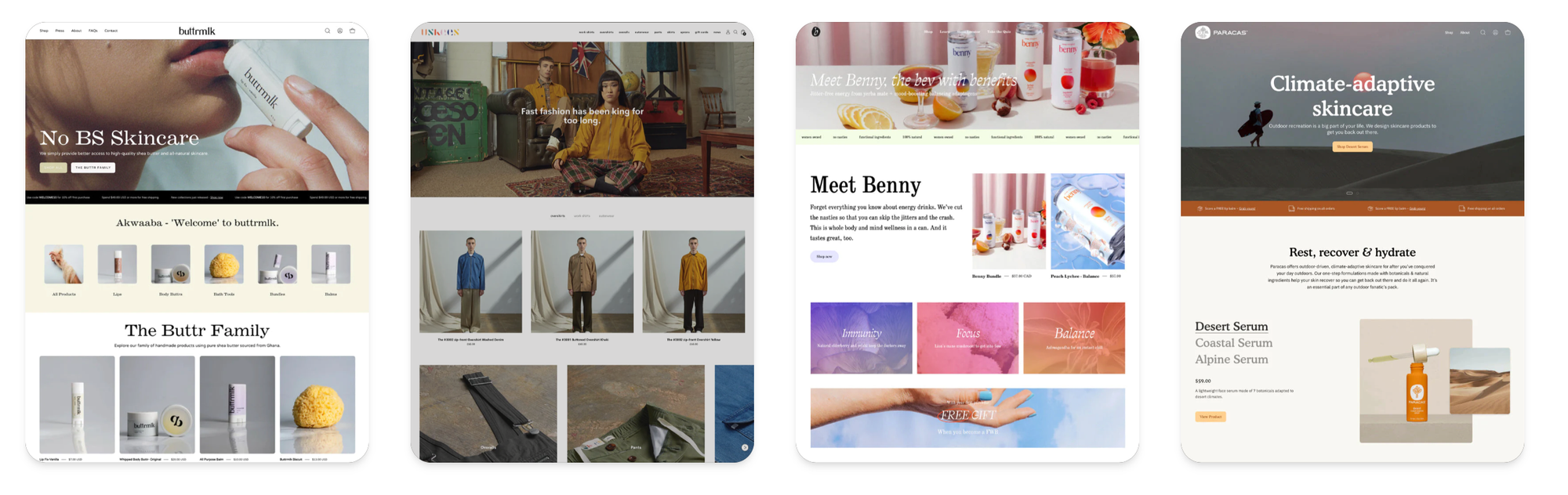 Palo Alto Shopify theme examples