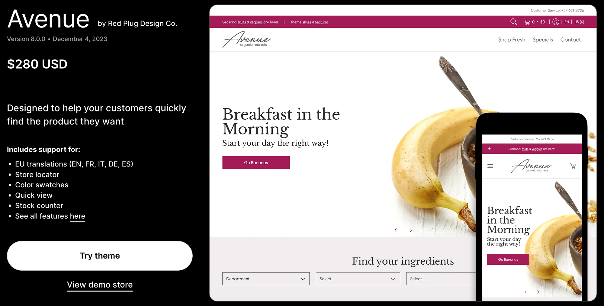 Avenue Shopify Theme