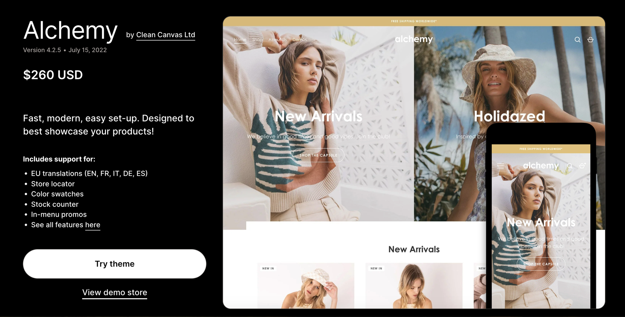 Alchemy Theme Shopify