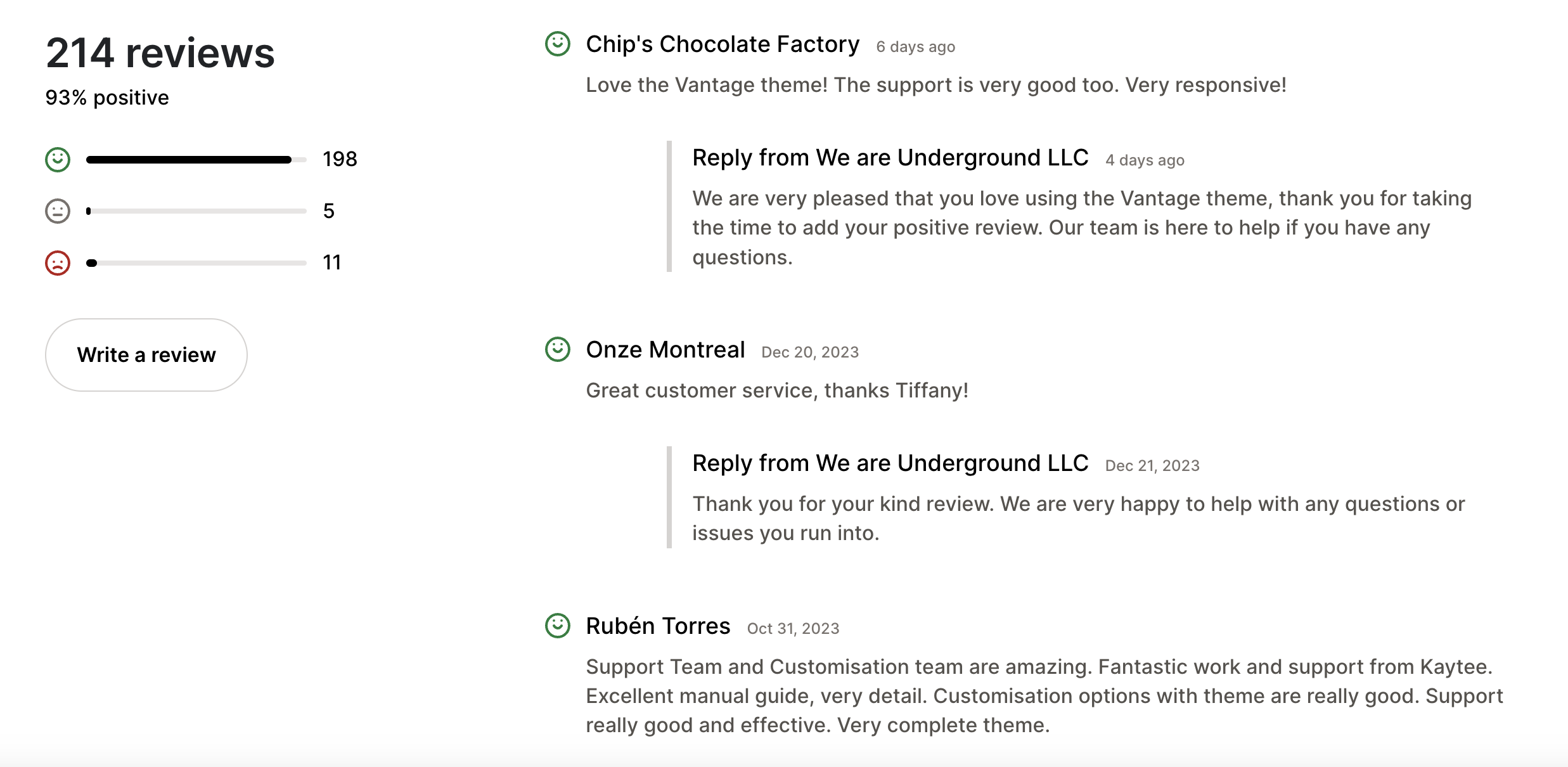Shopify Vantage Theme Reviews