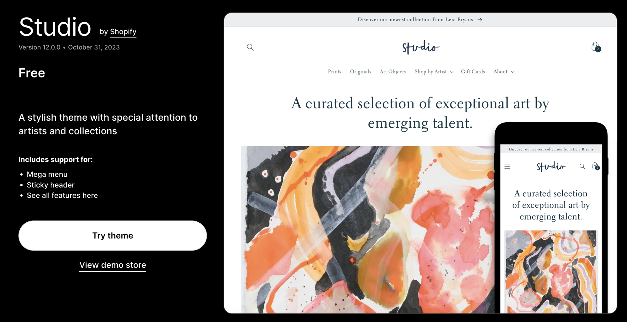 Shopify Studio Theme