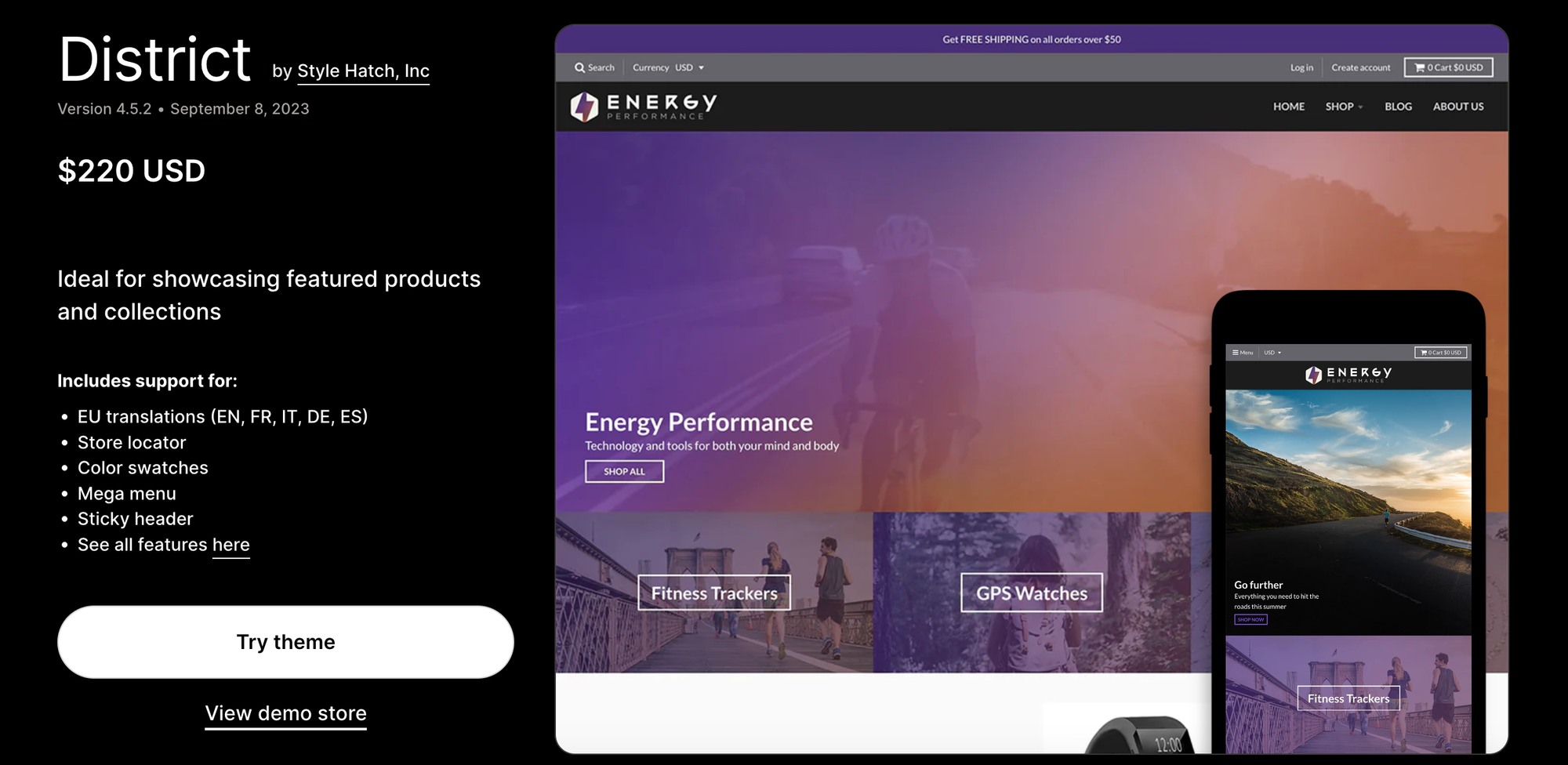 District Theme Shopify