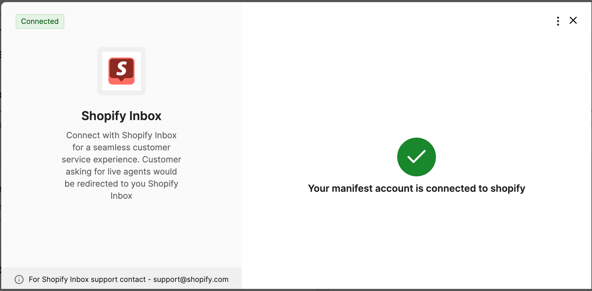 shopify inbox integration