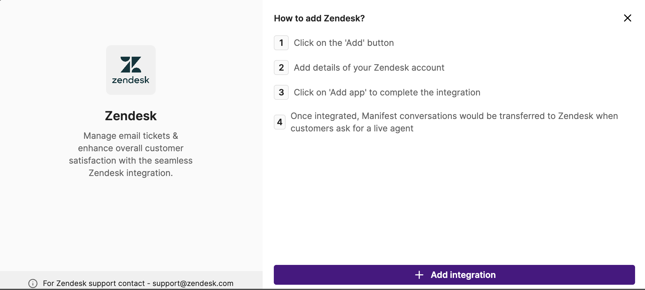 zendesk integration
