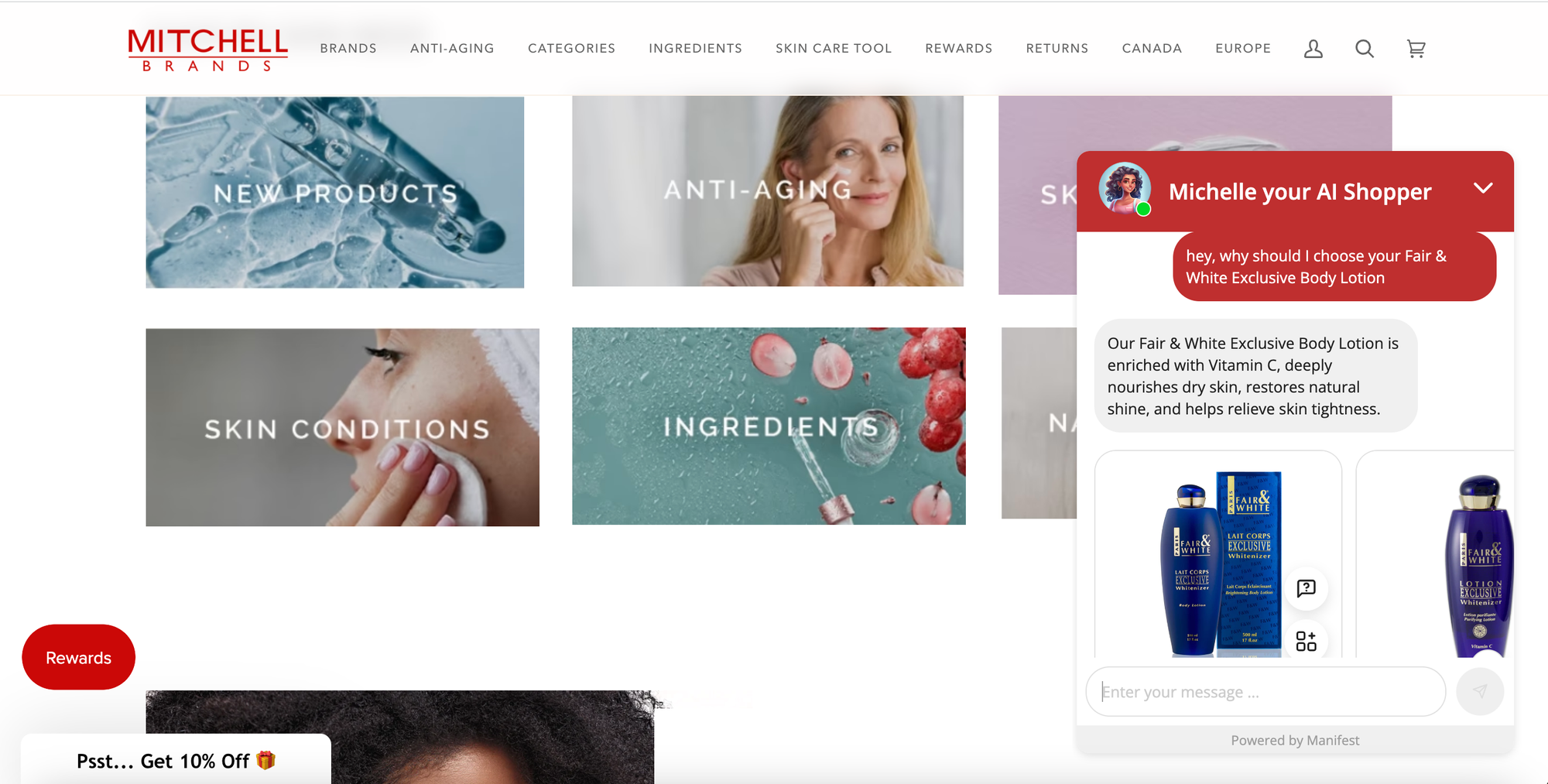 online shopping solutions with AI