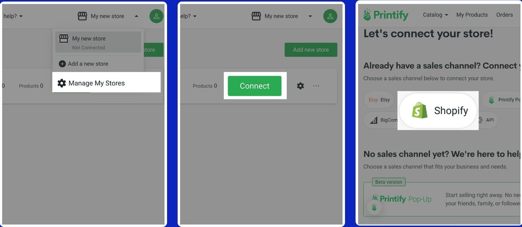 How to integrate Printify to Shopify