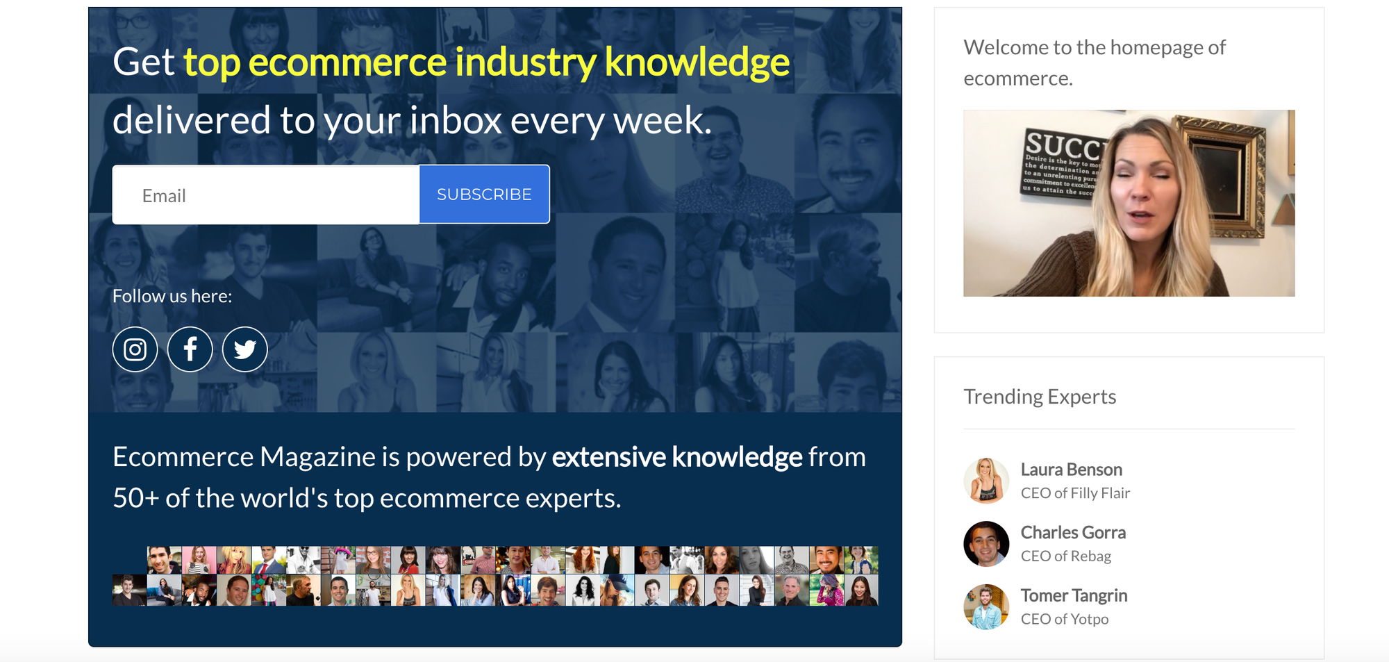 newsletter for ecommerce