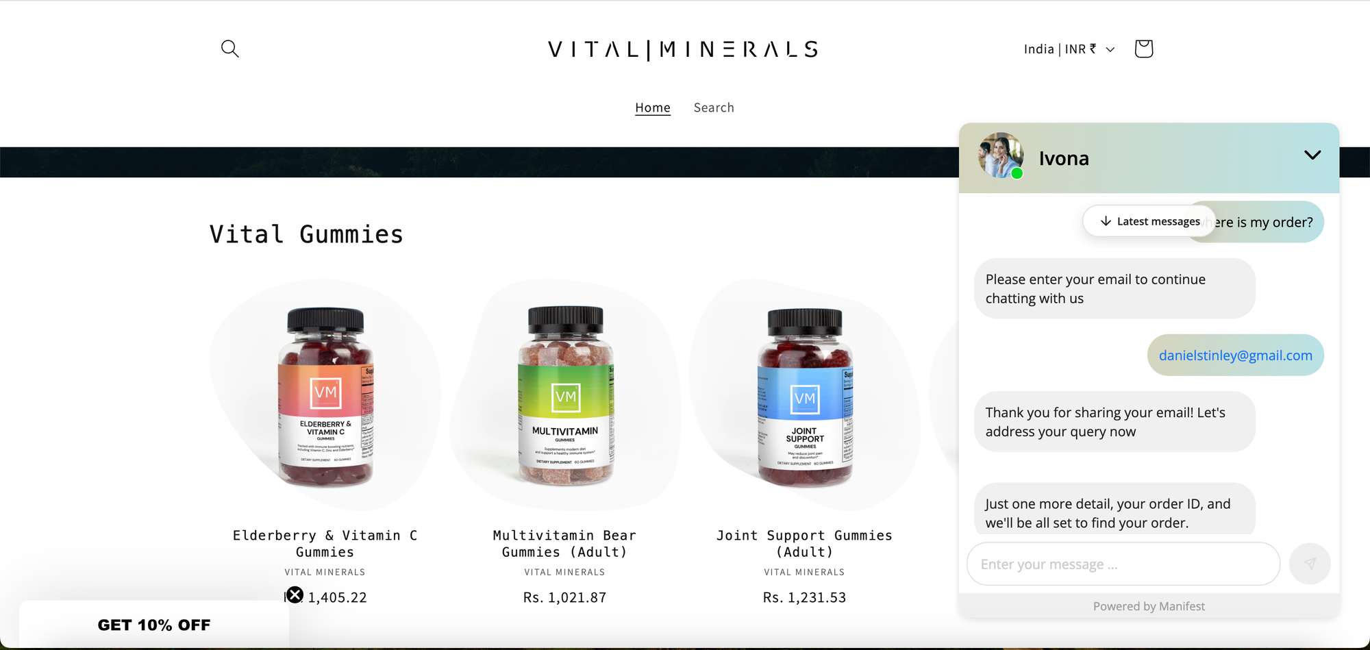 chatbot order tracking