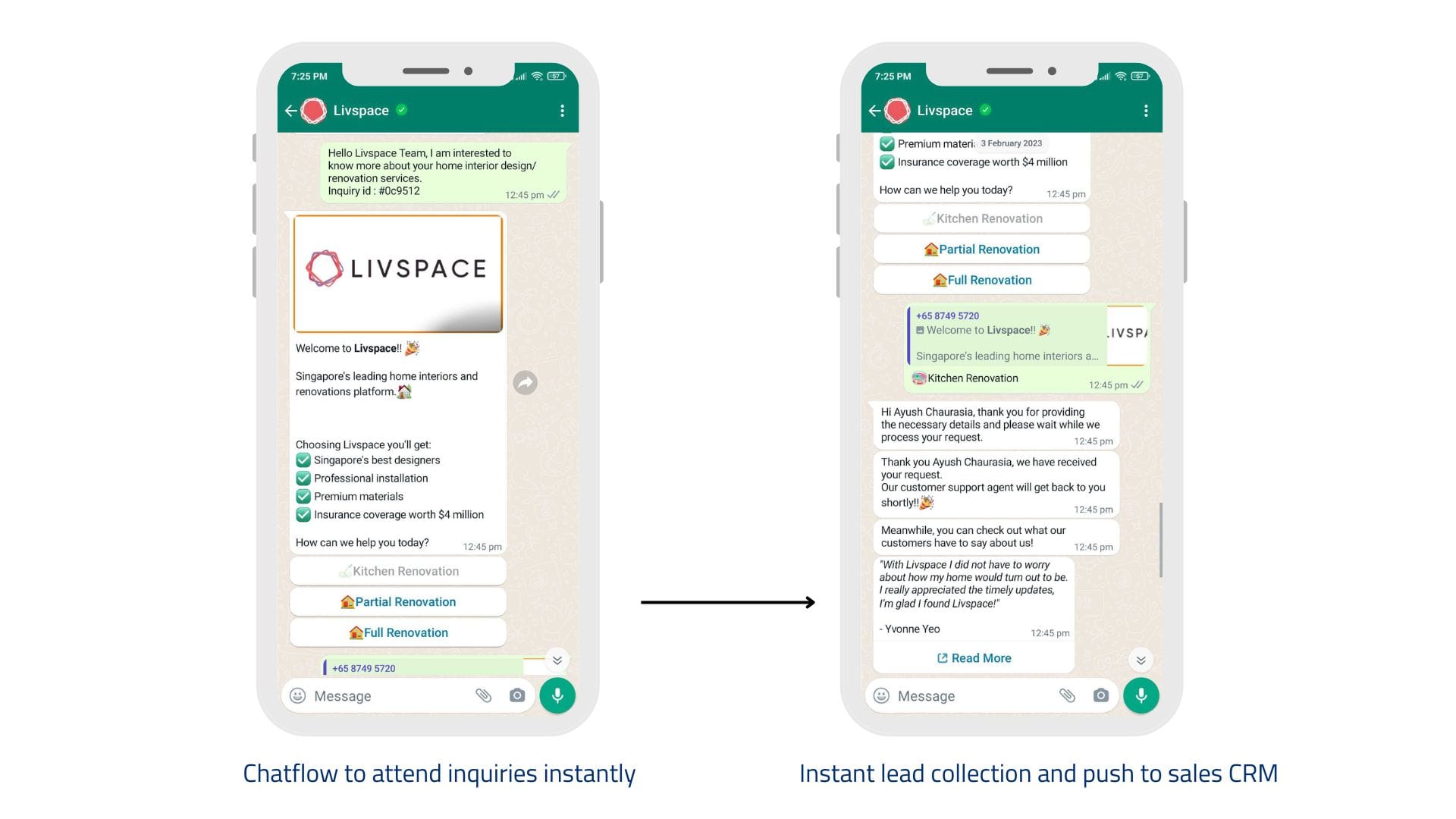 livspace lead collection