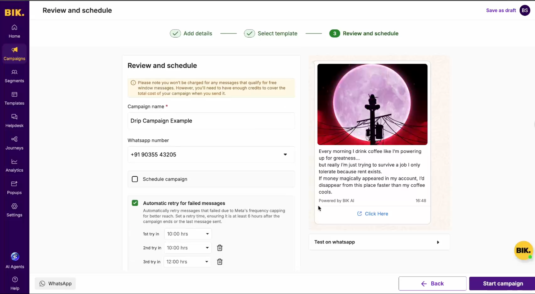 Automated Drip Campaign