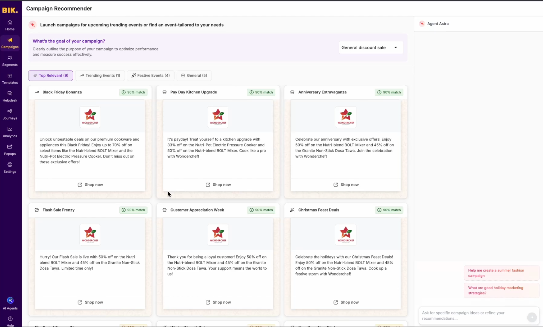 Agent Astra: AI Campaign Recommender