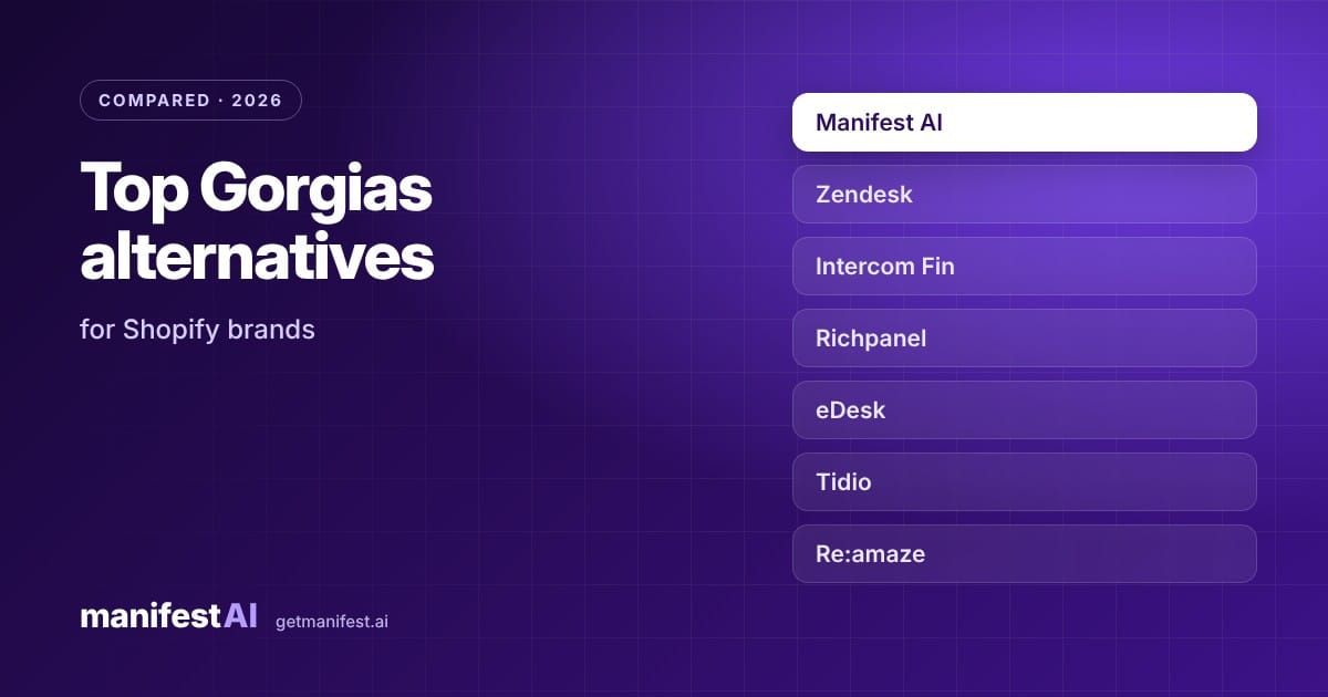 Top Gorgias Alternatives for Shopify Brands (2026)