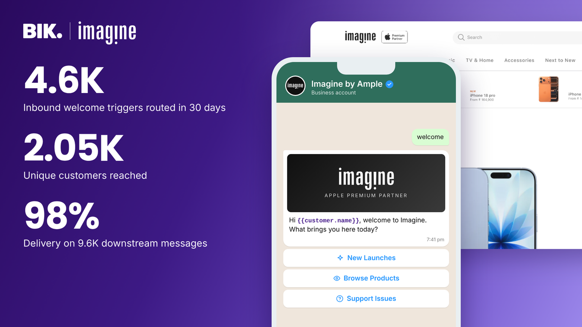 How one WhatsApp keyword routes three different customer needs
