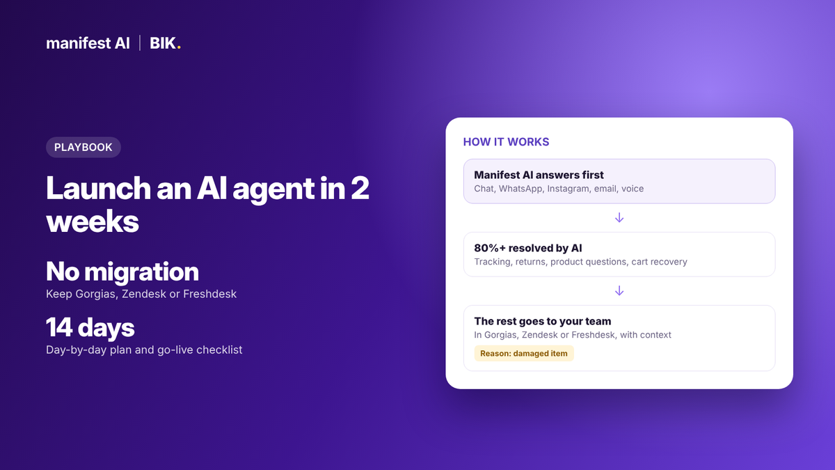 How to Launch an AI Agent on Gorgias or Zendesk in 2 Weeks (Without Migrating)