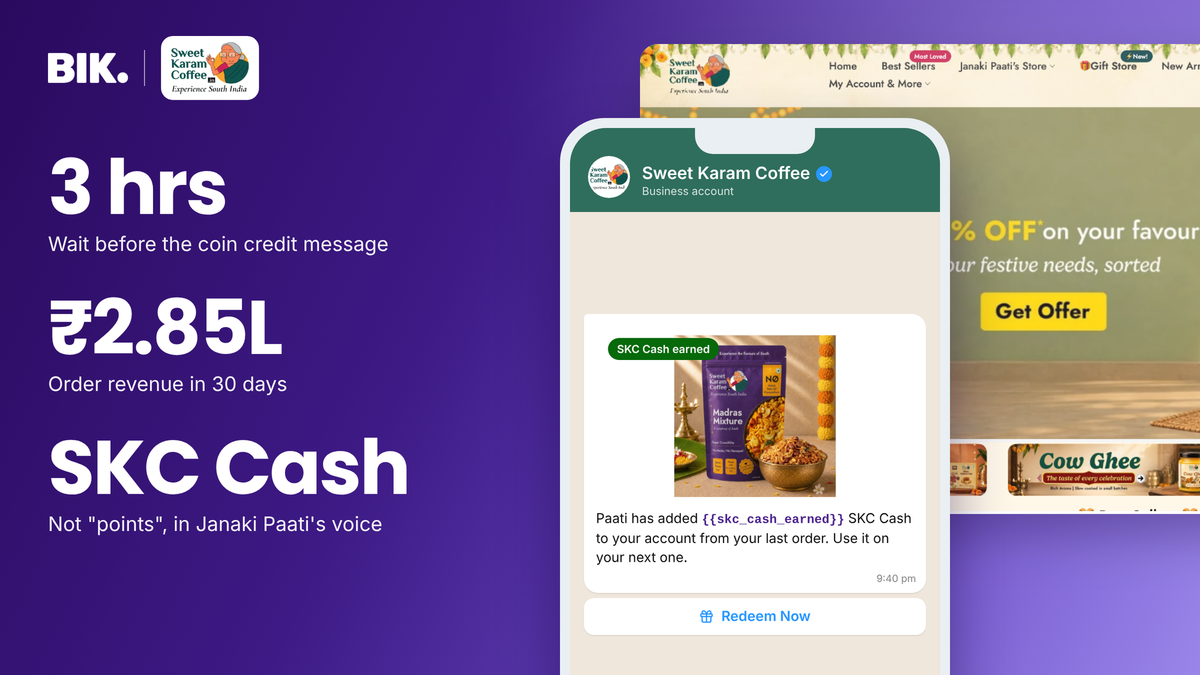 Why Sweet Karam Coffee waits 3 hours before mentioning loyalty points