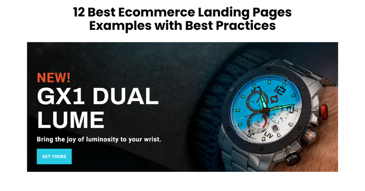 Ecommerce Landing Pages 