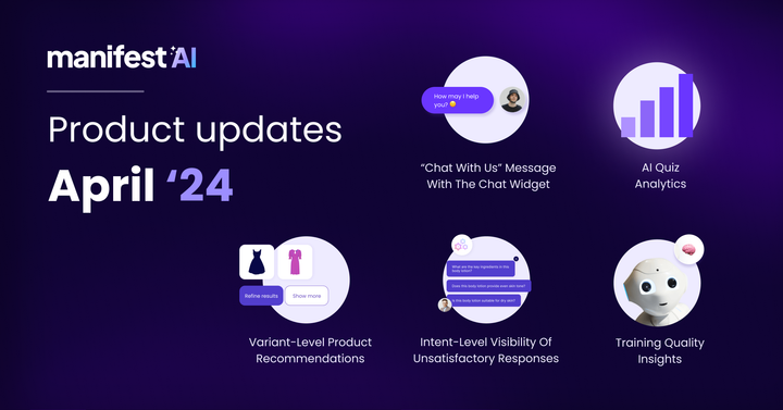 Manifest AI Product Updates- April'24