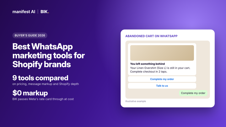 Best WhatsApp marketing tools for Shopify brands in 2026