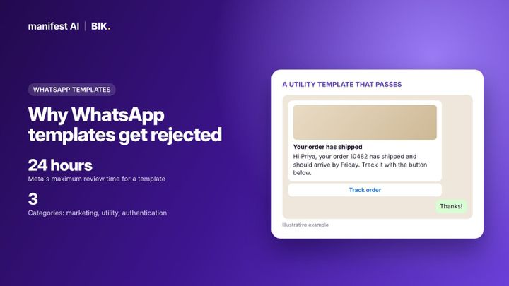 WhatsApp template categories and rejection reasons in 2026