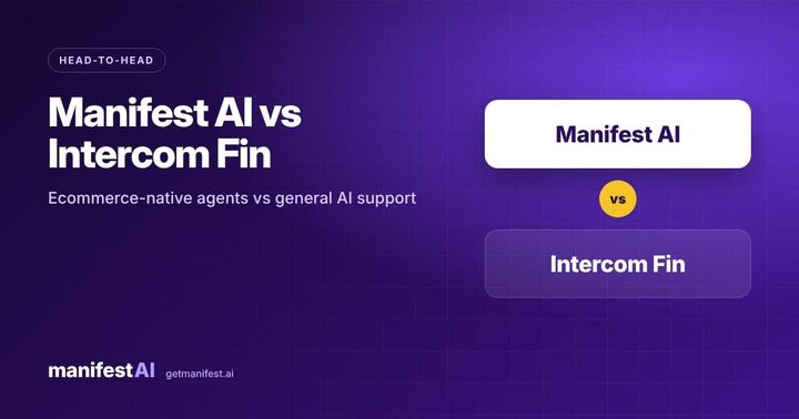 Manifest AI vs Intercom Fin for Ecommerce (2026)