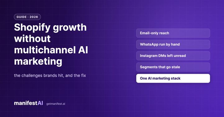 Challenges Shopify brands face without multichannel AI marketing automation