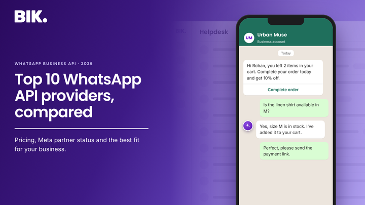 WhatsApp Business API providers compared in 2026