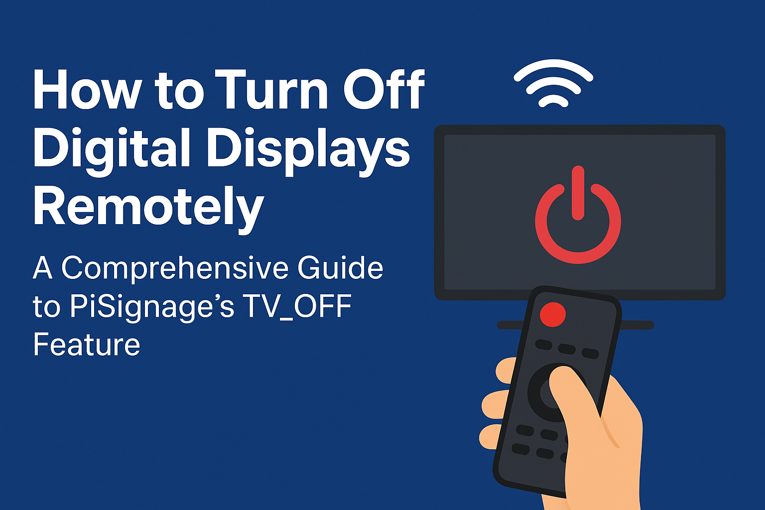How to Turn Off Digital Displays Remotely: A Comprehensive Guide to PiSignage's TV_OFF Feature