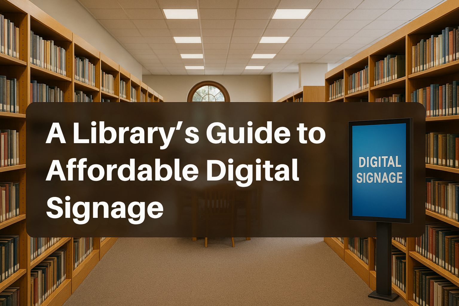 From Bulletin Boards to Smart Screens: A Library's Guide to Affordable Digital Signage